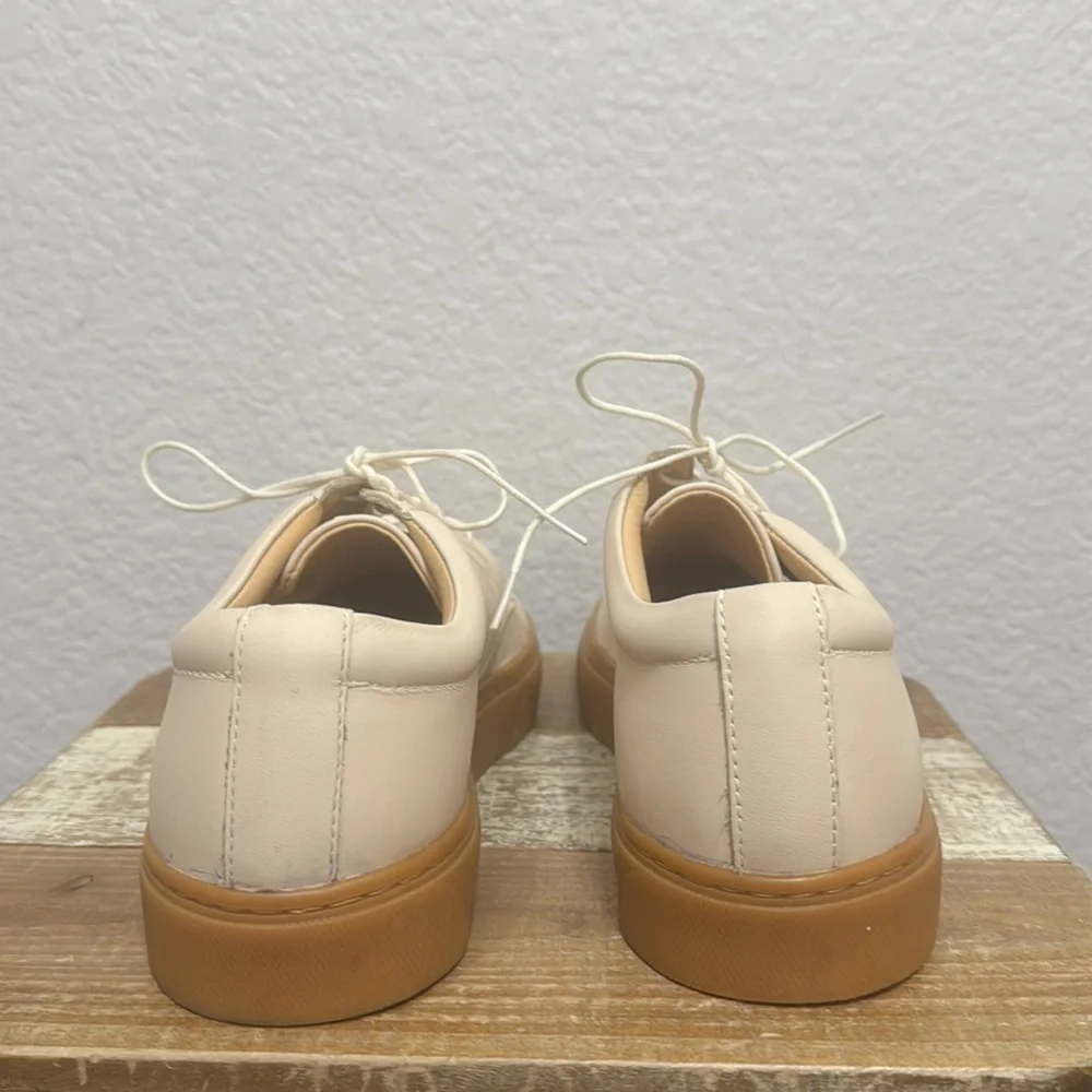 Nisolo Diego Low Top Leather Sneaker Bone Size 8.5